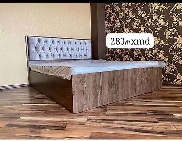 klassik mebel: Mebel: İki nəfərlik çarpayı - Material: Ağac teksturalı korpus — 1