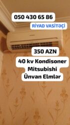 hitachi kondisioner: Kondisioner Mitsubishi, İşlənmiş, 40-45 kv. m