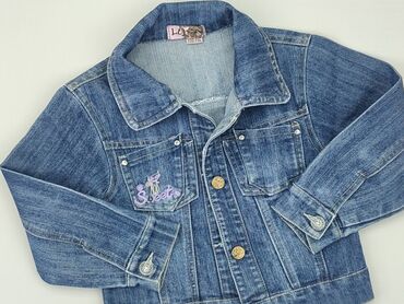 niebieska sukienka letnia: Children's jeans jacket, 5-6 years, 110-116 cm, condition - Very good