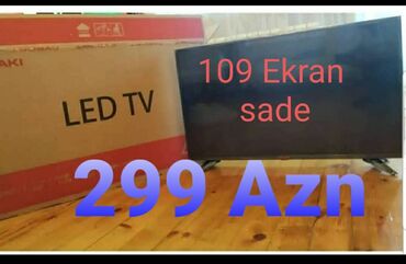 Televizorlar: 109 Ekran sade 4 edet var