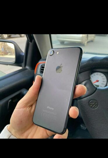 Apple iPhone: IPhone 7, Б/у, 256 ГБ, Черный, Зарядное устройство, Защитное стекло, Кабель, 100 %