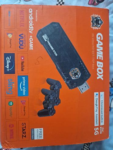 GAME BOX – 8K TV & Game Stick Xüsusiyyətlər: - Android TV + Game