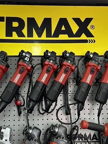 Инструменты: Угловая шлифмашина (болгарка) Ritmax, компактный корпус, красно‑черная — 2