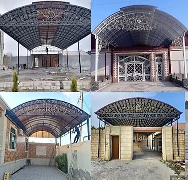 kolgəlik: 0703008314 0702296462 Metall karkaslı, tağvari konstruksiyalı həyət — 8