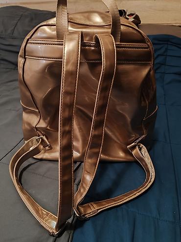 xl kofer: Ranac Champion – metalik zlatna boja - Materijal: sjajni sintetički — 4