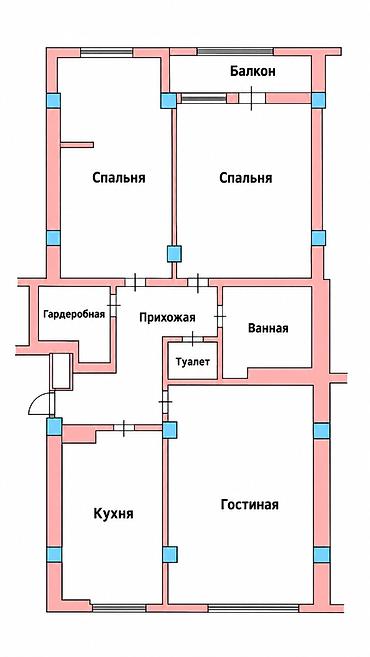 Продажа квартир: 3 комнаты, 140 м², 4 мкр Элитка, 9 этаж, Требуется ремонт — 1