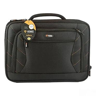 Futrole i torbe za laptopove: Torba za laptop Venkee Indiana 15.6" - Dizajn: elegantna crna torba — 2