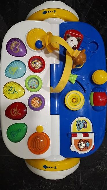 Детские ходунки: Развивающий центр Chicco Baby Steps, выполненный в сине-бело-желтой — 7