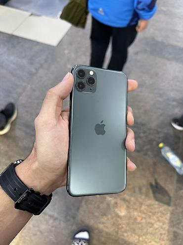 Уюлдук телефондор жана аксессуарлар: IPhone 11 Pro Max, Колдонулган, 256 ГБ, Matte Midnight Green, Бөлүп төлөө менен, 100 % — 1