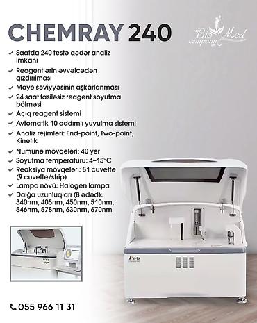 Tibbi avadanlıq: CHEMRAY 240 – tam avtomat biokimya analizatoru - Saatda 240 testə — 1