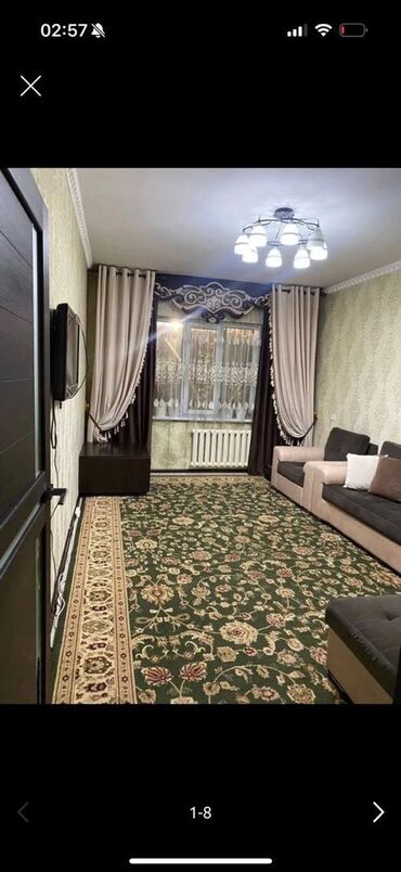 квартира на долгий срок восток 5: 2 комнаты, 48 м², 105 серия, 2 этаж, Евроремонт
