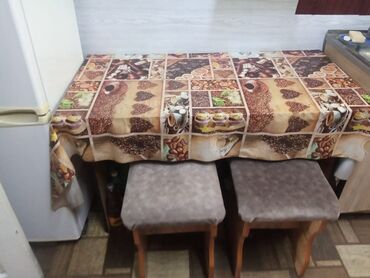 стол кухонный деревянный: Кухонный Стол, цвет - Коричневый, Новый