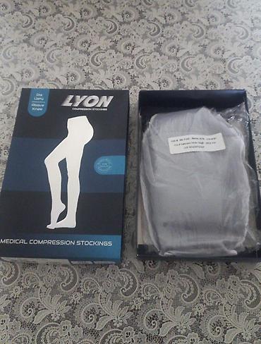 varikoz corabı: LYON tibbi kompressiya corabı – dizüstü, burun hissəsi açıq model. - — 2