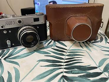 kaset calar: Məhsul: FED-3 plyonkali fotoaparat + orijinal dəri futlyar — 2