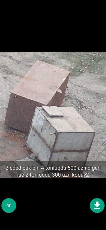 Baklar və çənlər: Bak, Plastik, 1000 l l, İşlənmiş, Ünvandan götürmə — 21