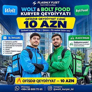 Əməkdaş axtarışı (vakansiyalar): Moto-kuryer tələb olunur, Gündəlik ödəniş, Təcrübəsiz — 1