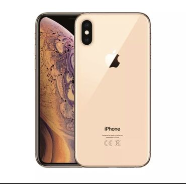 Apple iPhone: IPhone Xs, Б/у, 256 ГБ, Золотой, Зарядное устройство, Чехол, 100 %