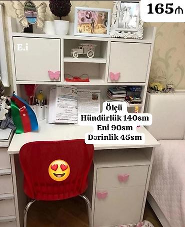 Uşaq masaları: Qız üçün, Yeni, Siyirməli, Yazı masası — 1