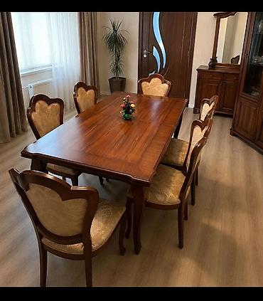 isti: 3832Klassik yemək otağı dəsti Masa desdi satlr açlan kvadrat masa +6 — 1