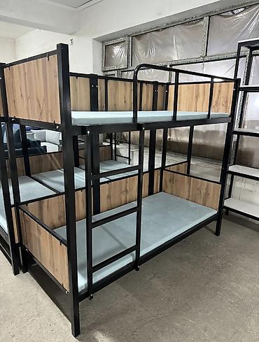 bunk bed: Двухъярусная металлическая кровать - Прочная сварная рама из — 2