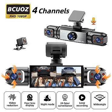 BCUOZ 4 Kanallı Avtomobil DVR (Dash Cam) – FHD 1080P - 4 kanallı