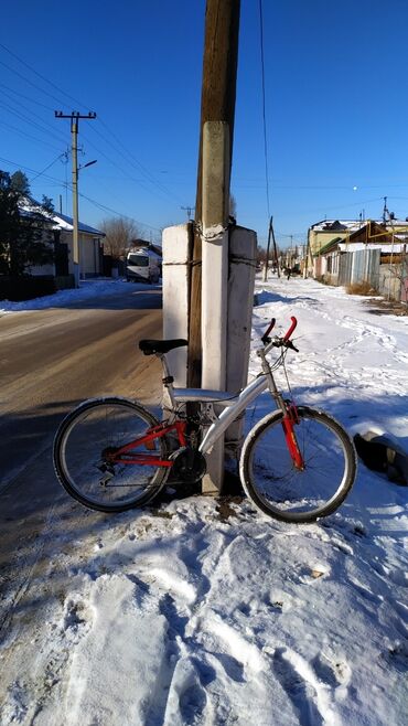 красный велосипед: Городской велосипед, Рама M (156 - 178 см), Б/у