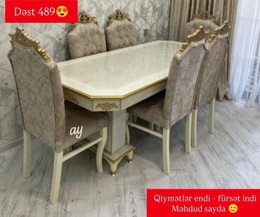 Çarpayılar: Qonaq otağı üçün, Yeni, 6 stul