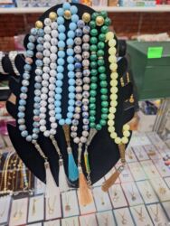 сумка на плечо: Təbii daşlardan hazırlanmış təsbeh kolleksiyası - Material: müxtəlif