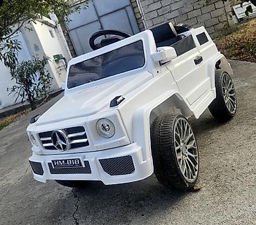 Uşaq elektrik maşını – ağ rəng, G-Class tərzində kuzov Xüsusiyyətlər