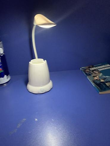 Ev və bağ: LED masa lampası – qamış formalı çevik boyunlu, ağ rəng — 3
