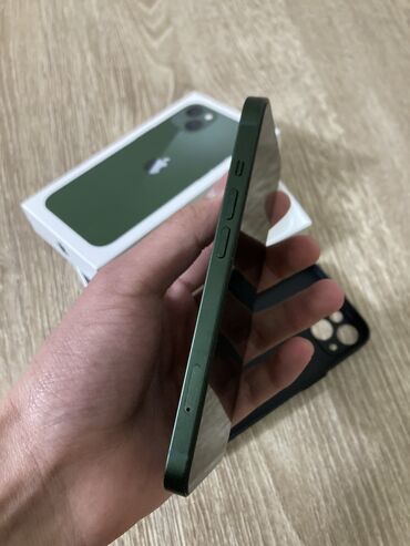 Apple iPhone: IPhone 13, Б/у, 128 ГБ, Alpine Green, Коробка, 85 %