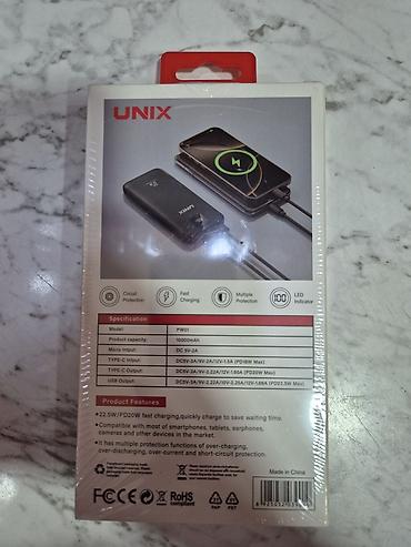 texno pova 2: Yenidir.UNIX PW01 Power Bank - Tutum: 10000 mAh - Sürətli enerji — 2