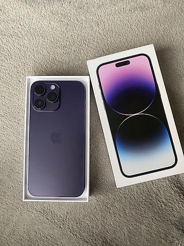 iphone cs max: IPhone 14 Pro Max, Б/у, 1 ТБ, Deep Purple, Коробка, 85 % — 1