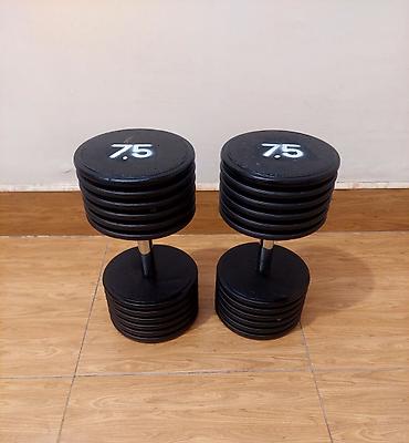 Ştanqlar və ştanq diskləri: Çəki: 1 kq — 1