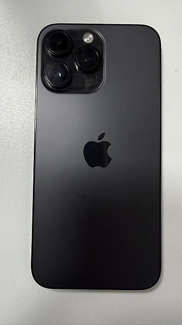 iphone pro: IPhone 14 Pro Max, Б/у, 256 ГБ, Черный, Защитное стекло, Коробка, 77 % — 2