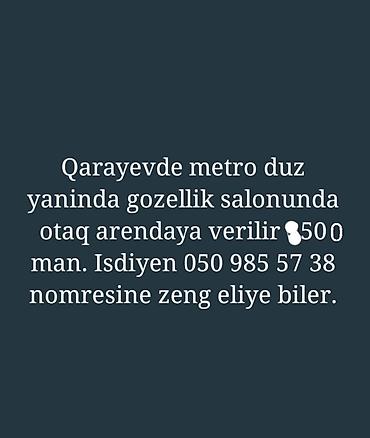 qara qarayev: Qarayevdə, metroya birbaşa yaxın ərazidə yerləşən gözəllik salonunda — 1
