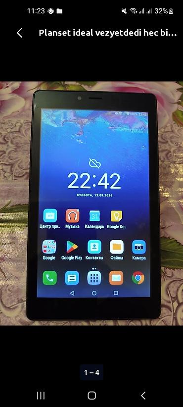 planset qiymeti ucuz: Alcatel Android planşet - Brend/model: Alcatel (arxa qapaqda model — 3