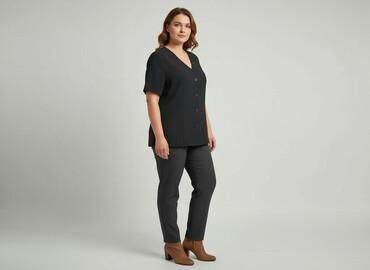 bluzka z aplikacją h m: Women's blouse, size 3XL