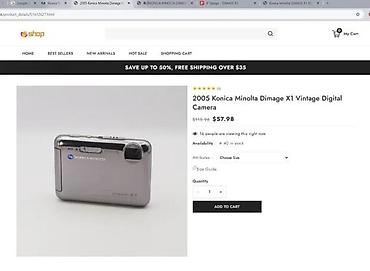 Fotoaparati: Konica Minolta DiMAGE X1 (2005) – kompaktni digitalni fotoaparat - — 1
