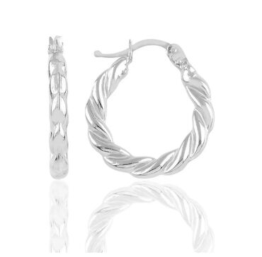 кольцо 925: Серебряные серьги кольца 🔹Материал - серебро 🔹Проба - 925
