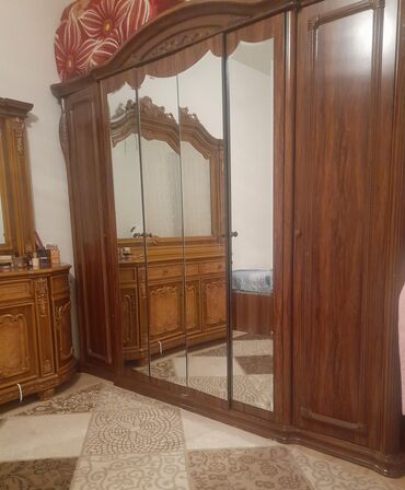 мебель для кухни: İşlənmiş, Açılan, 6 qapı Düz dolab, Dolab-asılqan