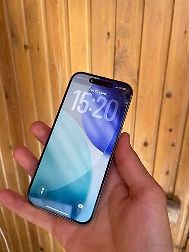 IPhone 15 Pro, Б/у, 256 ГБ, Серебристый, Зарядное устройство, Чехол, 83 %