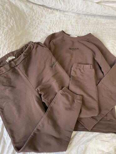 теплые спортивные штаны серого: Спортивный костюм, Свитшот, Штаны, M (EU 38), L (EU 40)