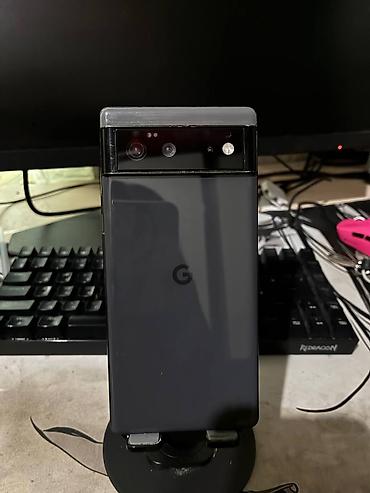 телефон пиксель: Google Pixel 6A, Б/у, 128 ГБ, цвет - Серый, eSIM, 2 SIM — 1