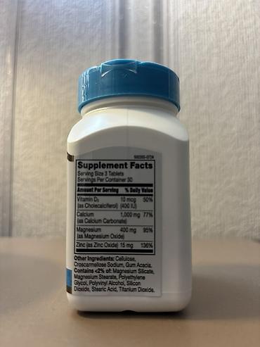 optitect vitamin c: Məhsul: 21st Century Calcium Magnesium Zinc + D3 – mineral kompleks — 2