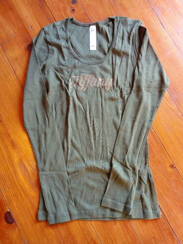 zenski komplet sako i suknja: M (EU 38), Cotton, Single-colored, color - Khaki