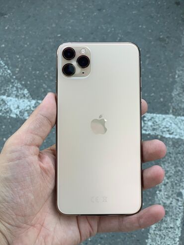 iphone 11 pro max irshad: IPhone 11 Pro Max, 256 GB, Qızılı, Barmaq izi, Face ID, Simsiz şarj