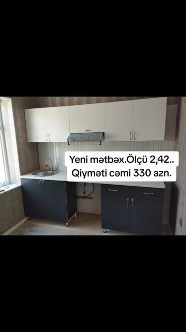 Mətbəx mebeli: Yeni mətbəx mebeli satılır. Hazır əldədir mebel. Qiyməti 330