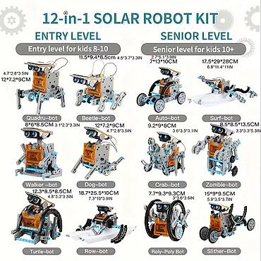 oyuncaq robot: 13-in-1 Günəş Enerjili Tədris Robot Dəsti - 13 müxtəlif model — 3