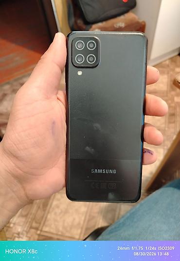 samsung soyducu: Samsung Galaxy A12, 64 GB, rəng - Qara, İki sim kartlı — 3